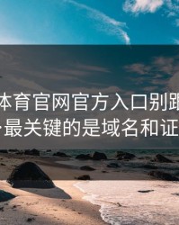 华体会体育官网官方入口别跟着操作…最关键的是域名和证书